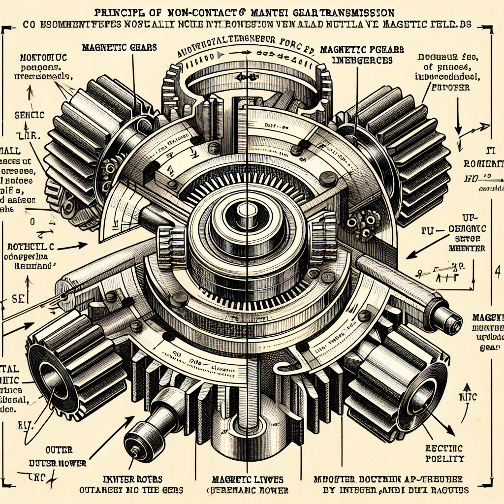 非接觸磁力齒輪傳動原理圖